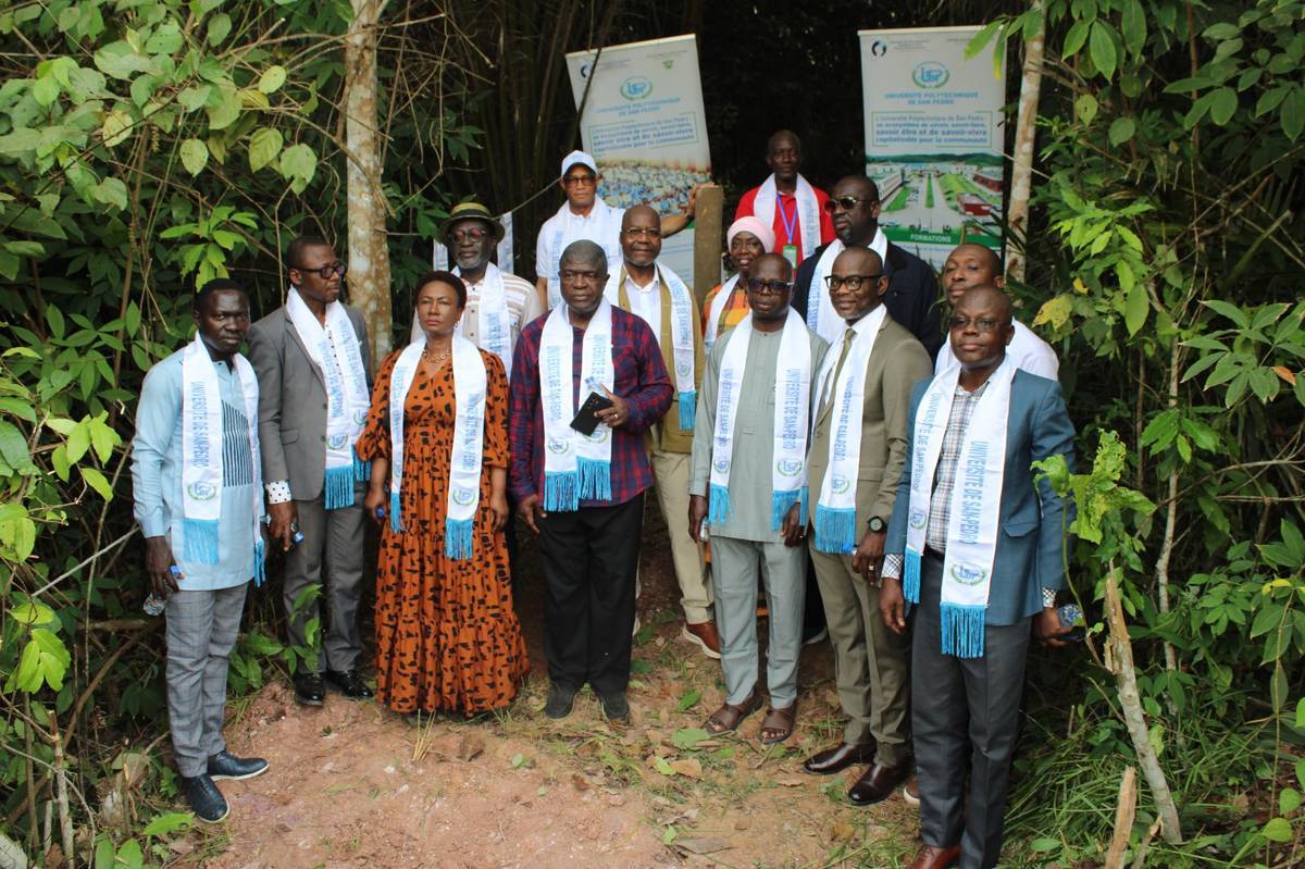Pose de la première pioche du domaine bini de l’usp