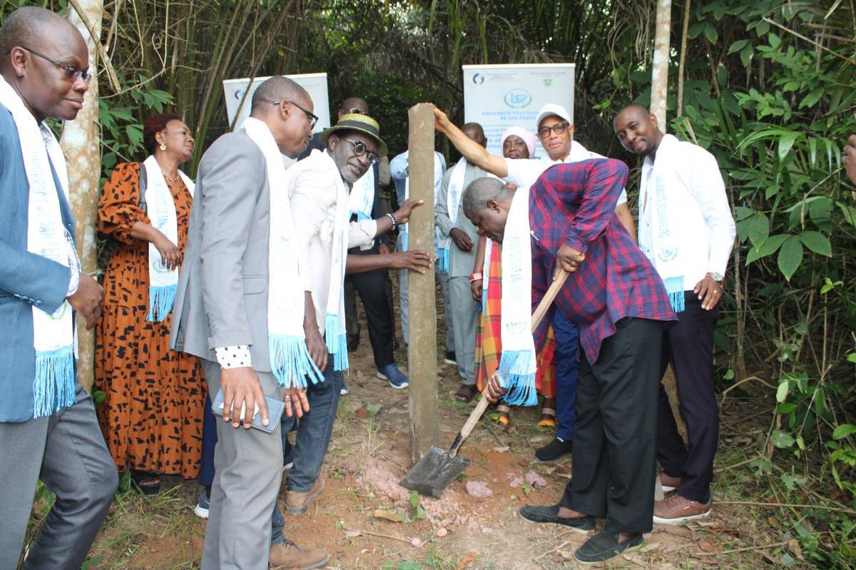 Pose de la première pioche du domaine bini de l’usp